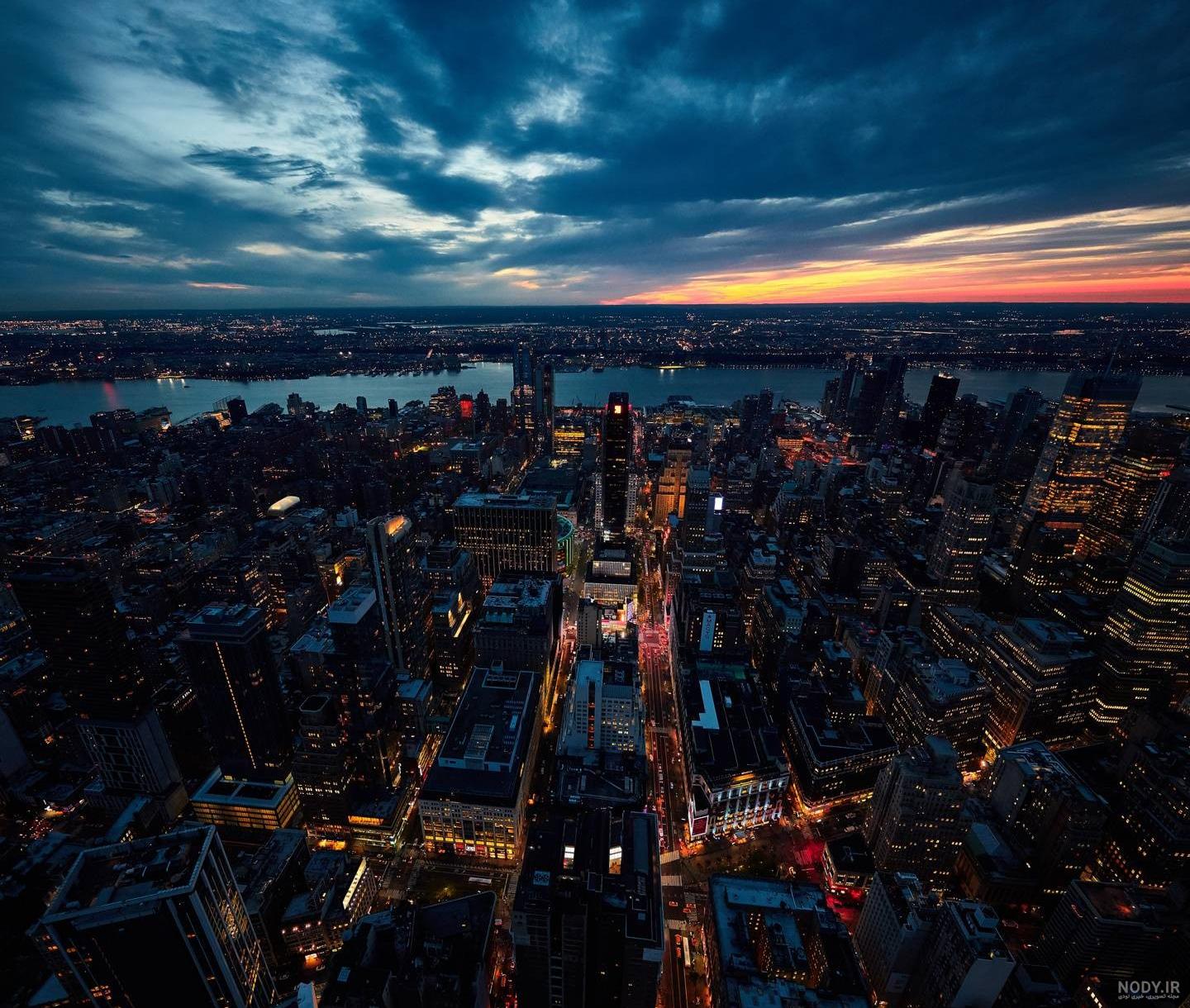 عکس از نیویورک در شب
