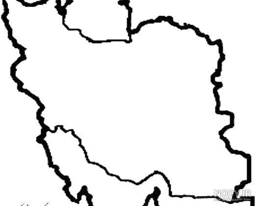 عکس نقاشی نقشه ایران آسان