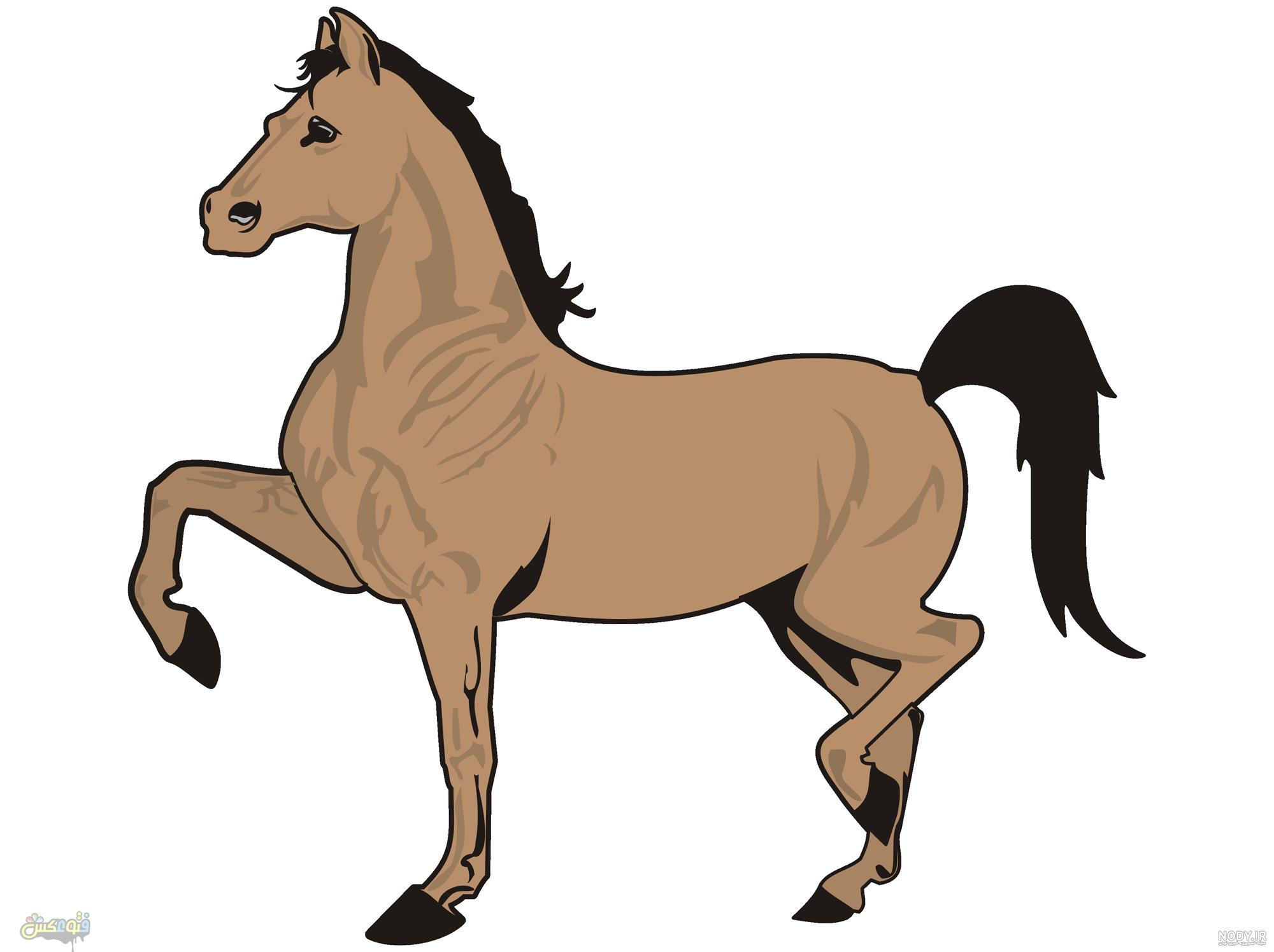 نقاشی اسب آسان