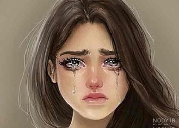 عکس انیمیشن گریه دختر