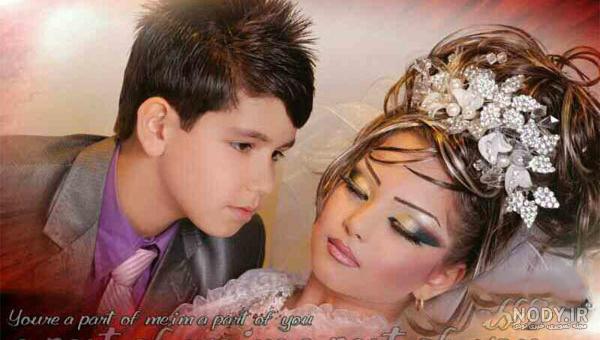 عکس عاشقانه عروس و داماد ایرانی